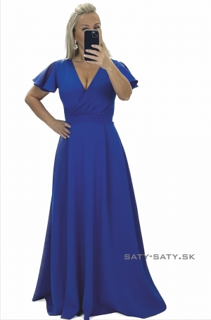 Dlhé spoločenské šaty slivkovo modré NI-1028