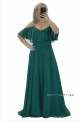Dlhé spoločenské šaty zelené SE-1065