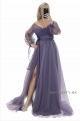 Dlhé spoločenské šaty fialové JO-1067