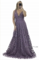 Dlhé spoločenské šaty fialové JO-1083