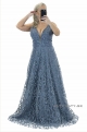 Dlhé spoločenské šaty  modré JO-1084