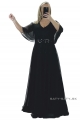 Dlhé spoločenské šaty čierne LU-1102