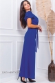 Dlhé spoločenské šaty slivkovo modré IN-1137