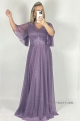 Dlhé spoločenské šaty fialové RU-1146