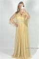 Dlhé spoločenské šaty zlaté RU-1156