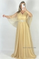 Dlhé spoločenské šaty zlaté RU-1156
