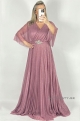 Dlhé spoločenské šaty staro ružové RU-1164